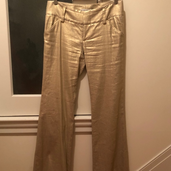 alice + olivia Gold Pants - Picture 2 of 3